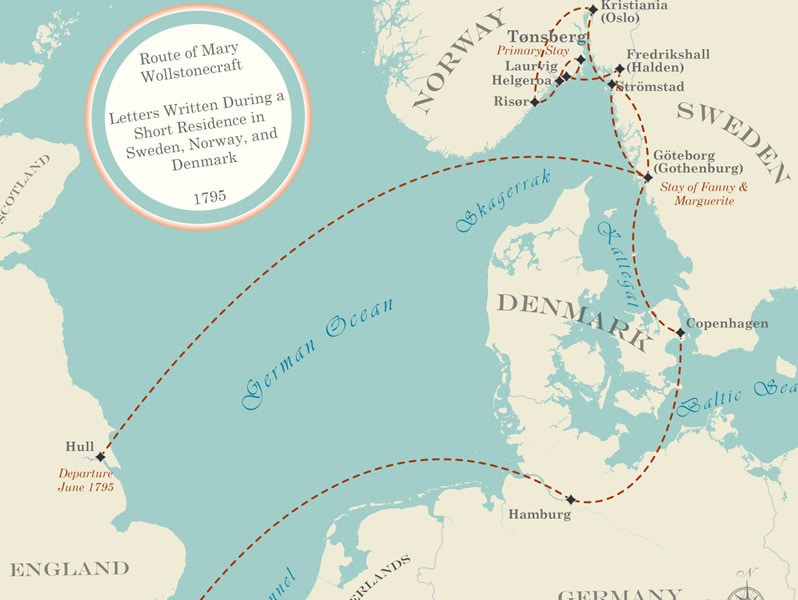 Route of Mary Wollstonecraft, 1795
